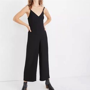 Madewell Black Cami Jumpsuit, wide leg